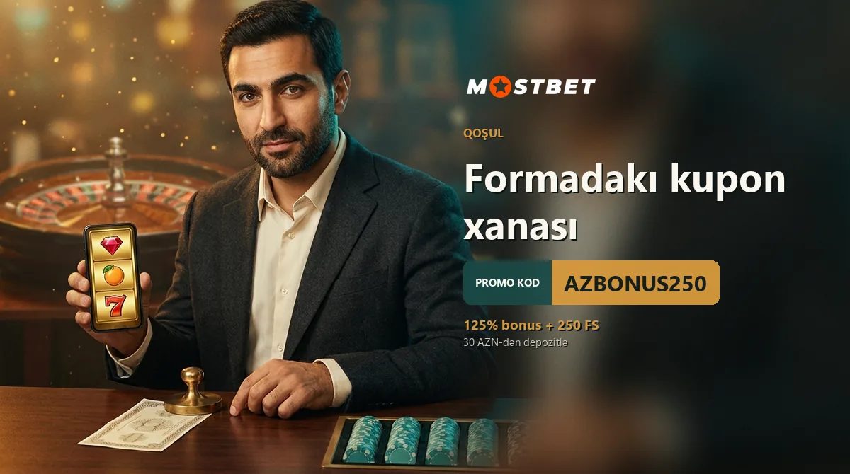 Formadakı kupon xanası — Mostbet AZ